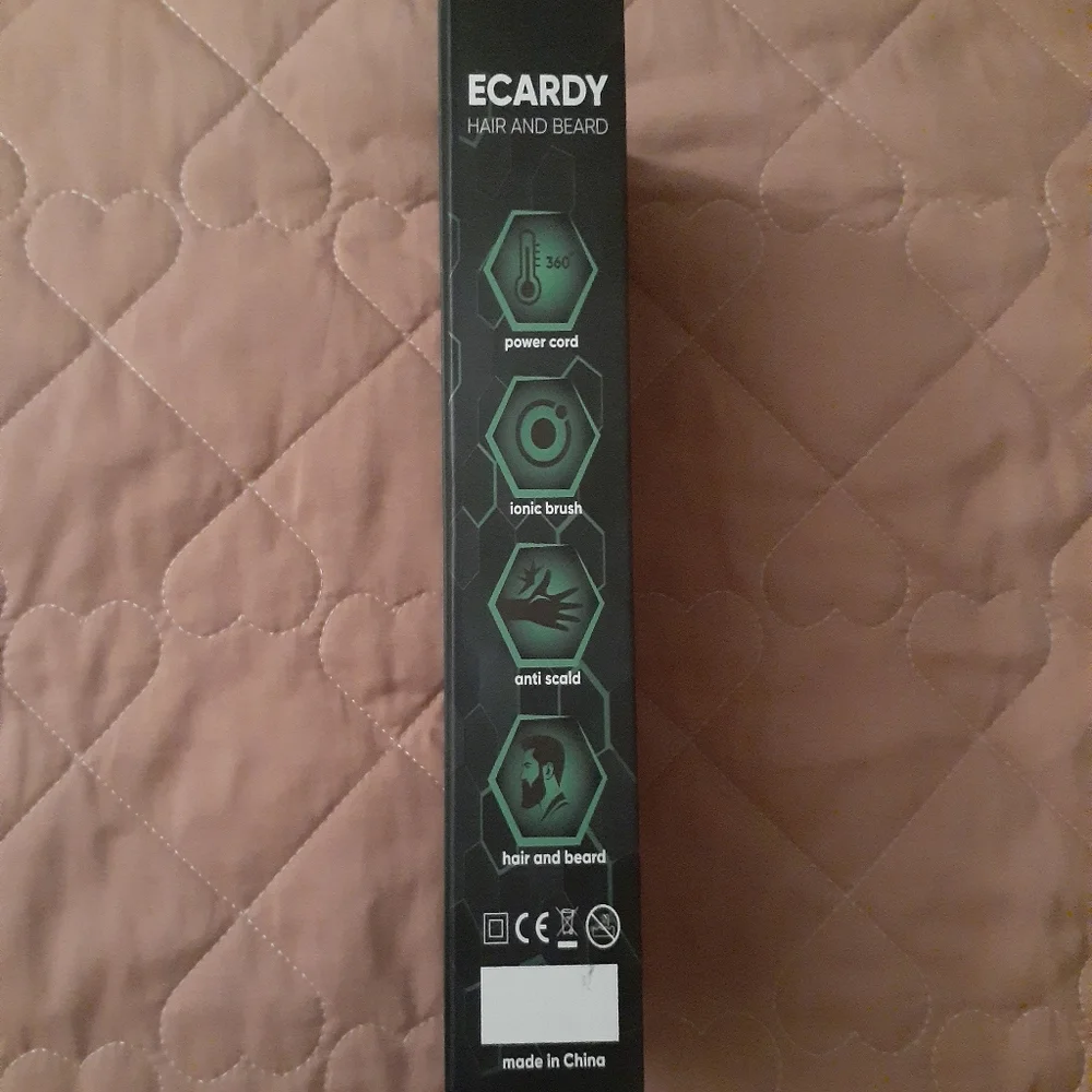 βοΈ3/$15 πHPπ ECARDY Men's Hair & Beard Straightener - Picture 2 of 8